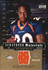 T2347 - 2005 UD Portraits Scrapbook Matériaux # Sbmo Maurice Clarett Jersey
