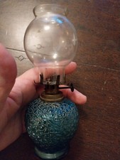 LAMPE PIGEON EN VERRE ANCIENNE