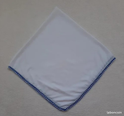 Foulard carré blanc - ,, contour