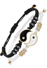 2 Bracelets d'Amitié Yin Yang 