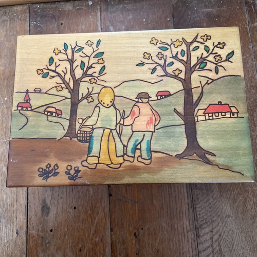 Ancienne boite bois avec - boite,