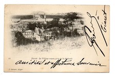 CPA - Algérie - TIARET -Le Village Nègre - pris de la redoute - voyagée en 1903