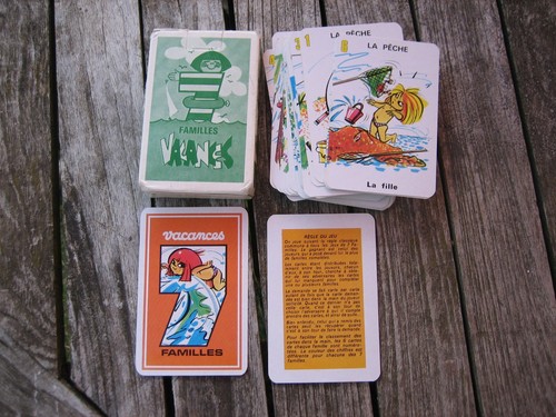 Ancien jeu familles - jeu, de