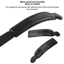 2PCS Recurve Bow Limb Tip Protector ABS Recurve Bow Limb End Cap For Outdoor