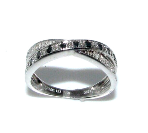 Bague croisée blanc 9 - en,