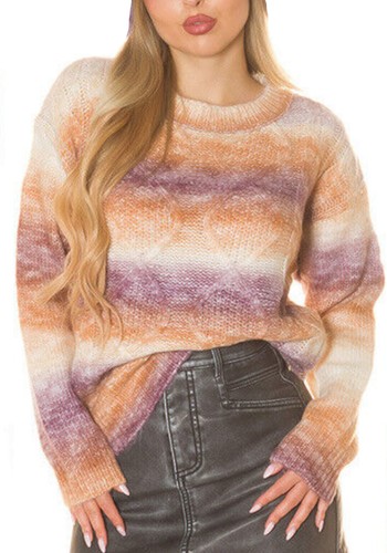 Pull oversize col roulé - pull,