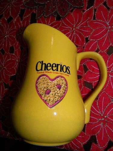 Cheerios cereal milk pitcher - cheerios, cereal-
