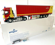 ELIGOR 1/43 POMPIER RENAULT T460 REMORQUE TAUTLINER SECURITE CIVILE REF 118103