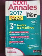 Maxi Annales - 2017 - ABC Du brevet - 100 sujets corrigés - 3e toutes les mat...