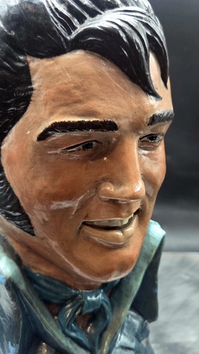 Elvis presley chalkware bust - elvis,