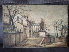 Tableau Ancien Peinture Huile Sur Toile Signé "Lucien GUERBER"