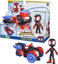 Spidey Spiderman Homme Araignée Moto Tecno Quad De Miles Morales Hasbro F1941