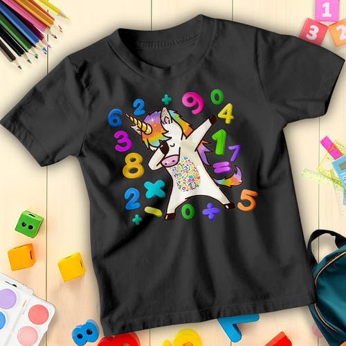Shirt licorne dabbing pour - t-shirt,