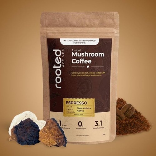 Café aux champignons arabica - champignons,