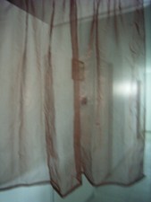 voilage rideau bordeaux irisé 150x120cm