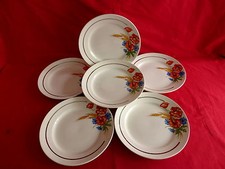 6 assiettes plates faïencerie
