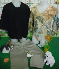 lot 14 vêtements enfant 10 ans fille,t-shirt,pantacourt,short,robe,chemisier ...