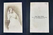 Graf, Berlin, Johanna Jachmann-Wagner Vintage albumen print.Johanna Jachmann-W