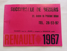 1967 CATALOGUE voiture renault