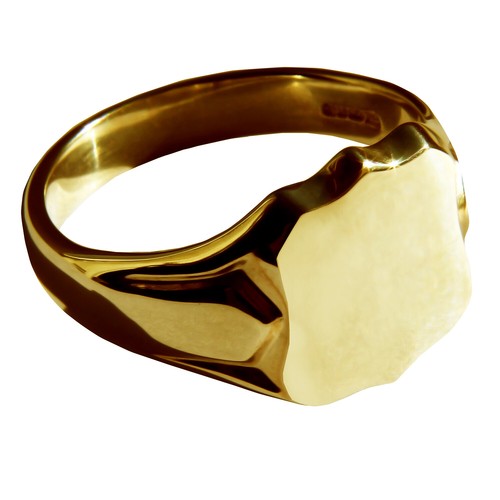 9ct solide jaune lourd - jaune,