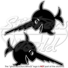 LAUGHING SAWFISH Allemand WW2 U-Boat Emblème Stickers Autocollants x2