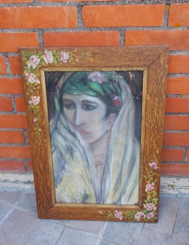 Femme aux fleurs pastel - aux,