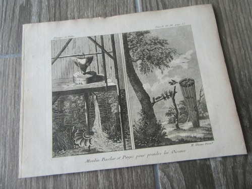 Gravure originale 1780 - originale, moulin