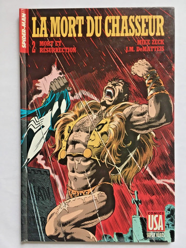 Spiderman mort chasseur - spiderman, la
