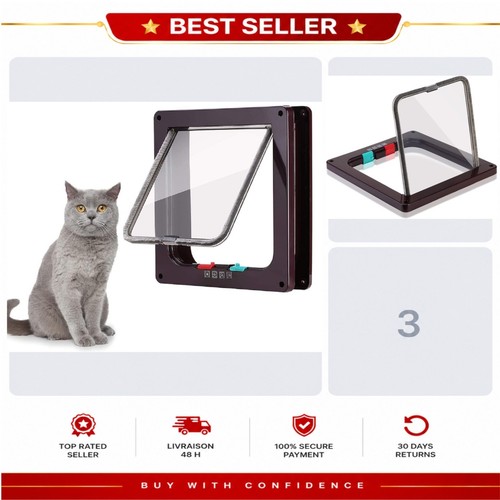 Chatière porte pour - chat, et