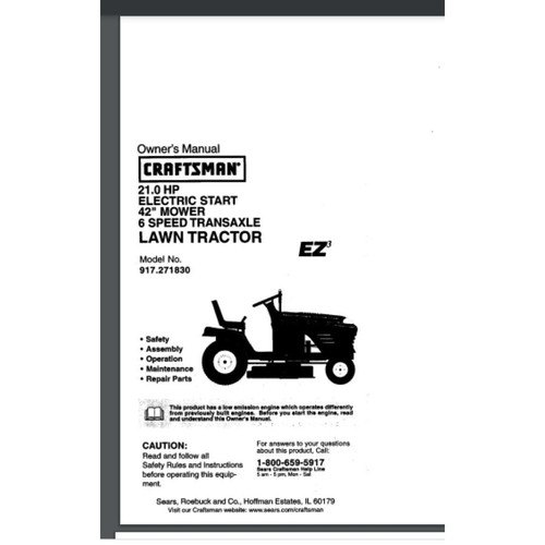 Craftsman 917 271830 lawn - 917.271830,