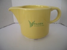 pichet carafe publicitaire Pages Verveine ancienne bistrot