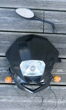 Plaque phare origine PEUGEOT XP6 Motorhispania Furia 50 avec rétroviseur 