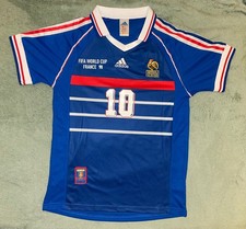 Maillot Zidane #10 Equipe de France 1998 | M L XL | Livraison de 2 à 5 jours