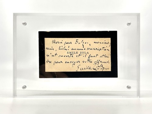 émile zola carte de visite - -,