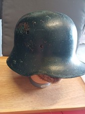 Authentique coque de casque allemand Stahlhelm M16 - WW1 - à restaurer