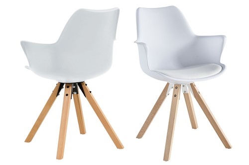 Lot fauteuils blancs en - lot, de