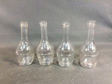 Lot de 4 anciennes fioles de bistrots DUTRUC le grand lemps Isère vintage