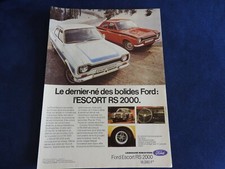 publicité automobile ford escort RS 2000