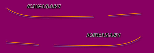 Kawasaki 400 stickers - 400,