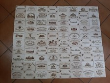 Lot de 80 estampes de vin
