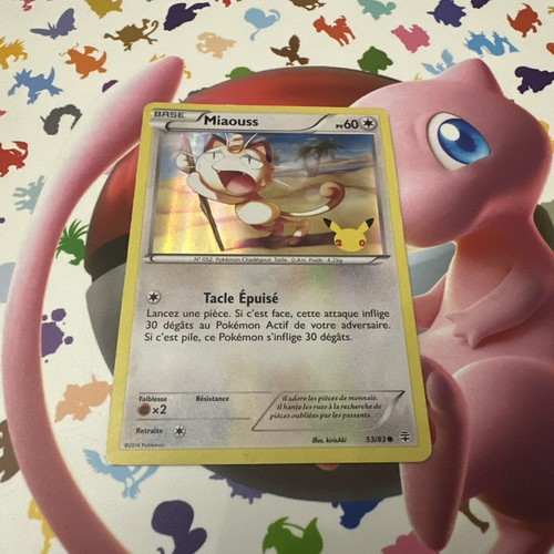 Carte pokemon miaouss 83 - carte, 53/83