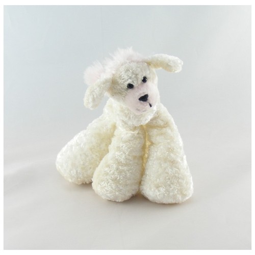 Doudou chien caniche blanc - caniche,
