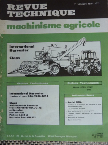 Revue technique tracteur - technique,
