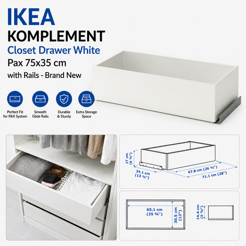 Ikea komplement closet drawer - komplement,
