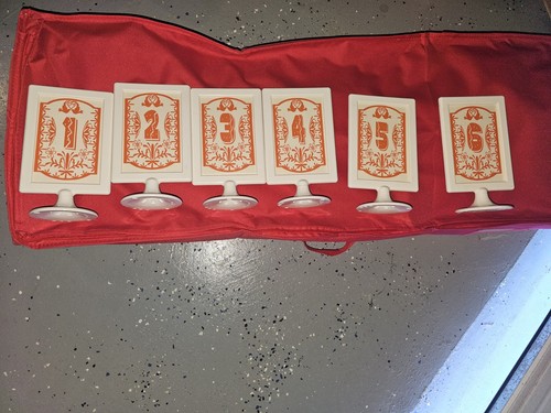 Table number stands signs - table, #