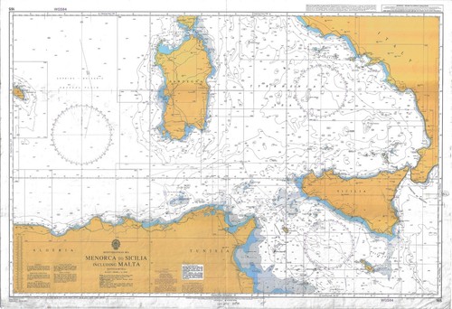 Carte marine amirauté - marine, de