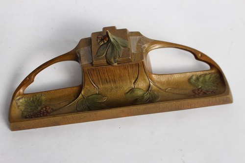 Encrier bronze art nouveau - bronze,
