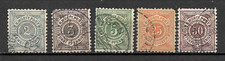 ALLEMAGNE WURTEMBERG - YT 57 à 61 - Oblitérés - 1890-94