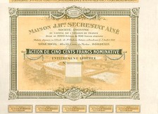 Dépt 33 Bordeaux 40 Cours du Médoc - Superbe Décor Distillerie Secrestat de 1918