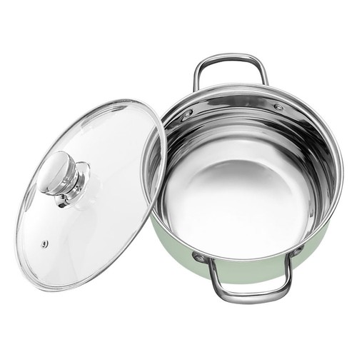 Marmite inox soupe avec - À,